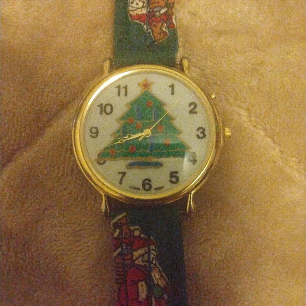 Vintage musical holiday watch